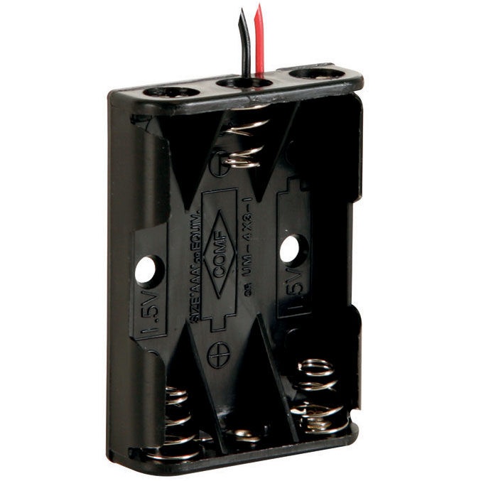 Parts Express 3 Aaa Cell Battery Holder