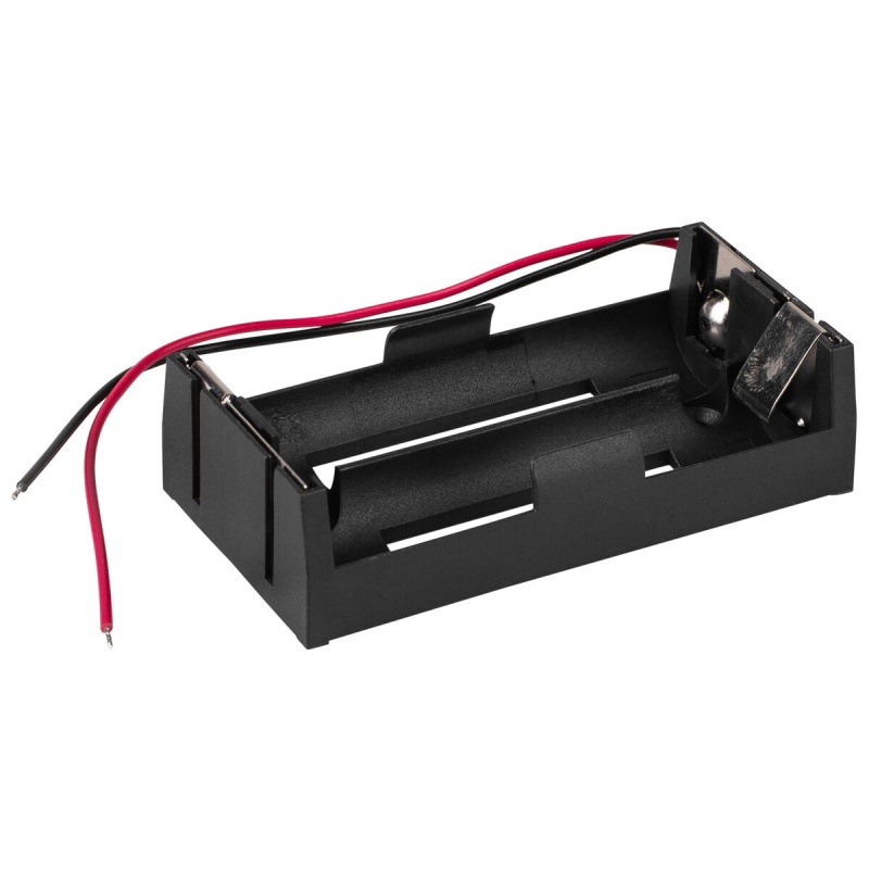 18650 Dual Battery Holder With Leads