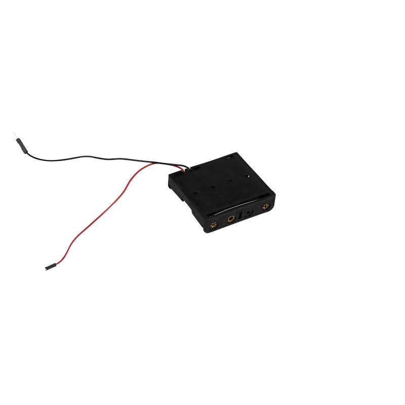 4 Aa Battery Holder With 6" Leads And Male Pins For 320-6055