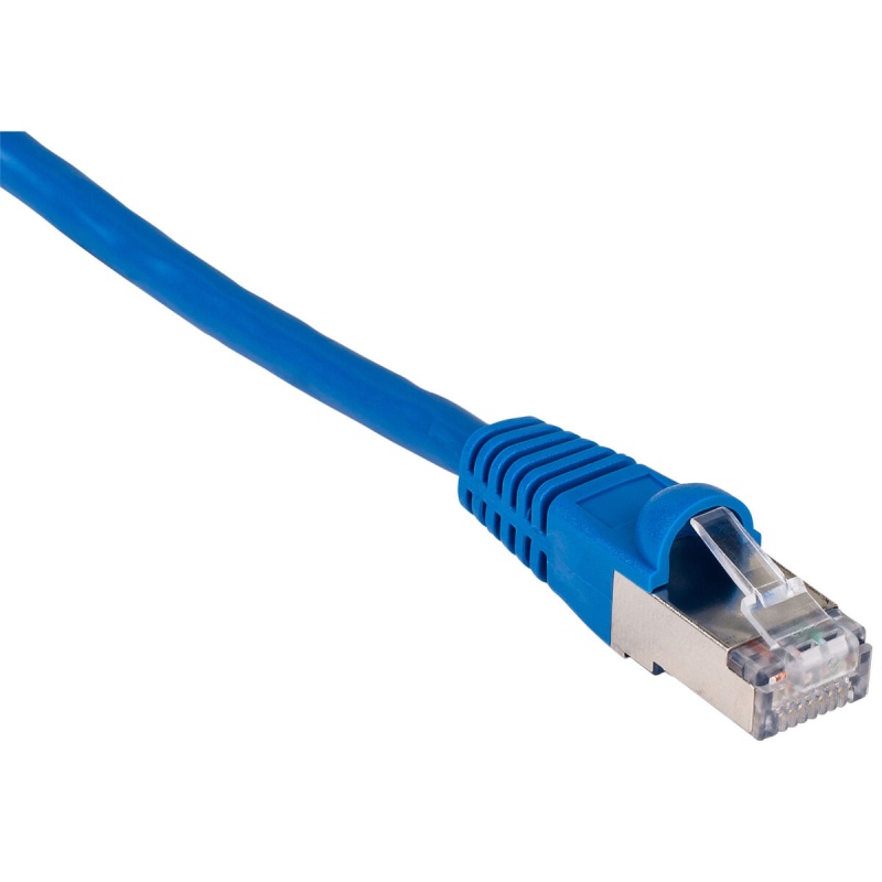 Cat 7 26 Awg Shielded (S/Ftp) Ethernet Network Patch Cable 1 Ft. Blue