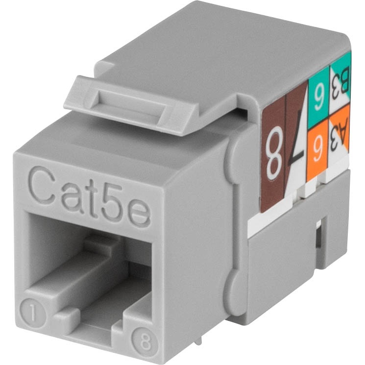 Cat 5E Gray Keystone Jack Punch Down