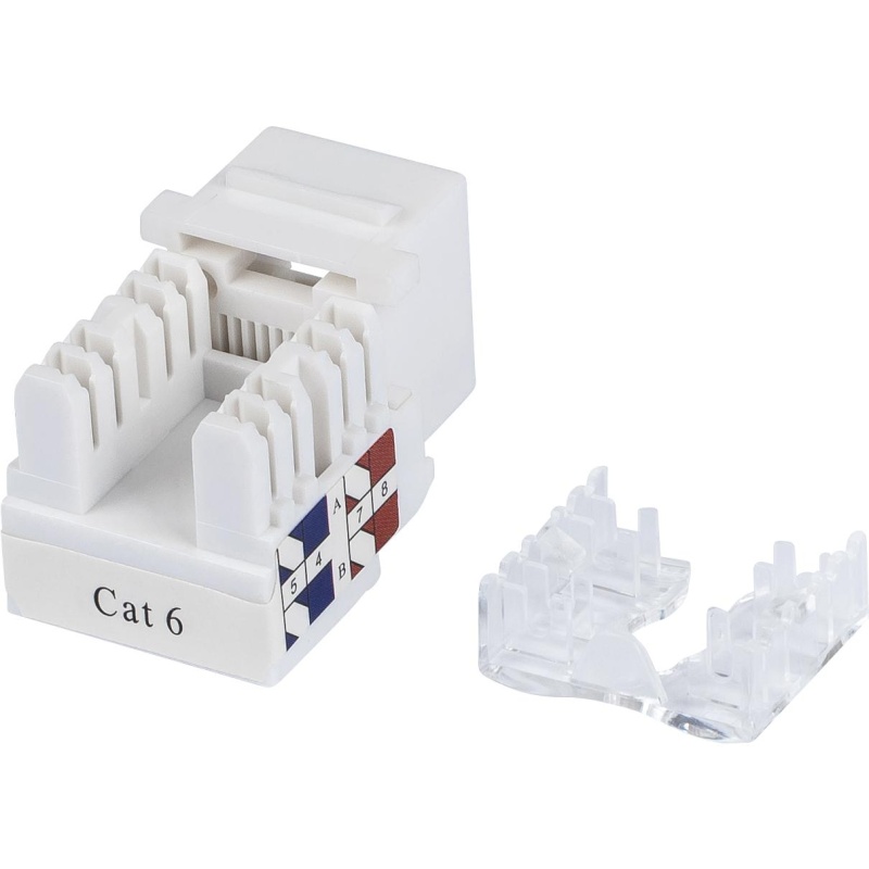 Cat 6 White Keystone Jack Punch Down