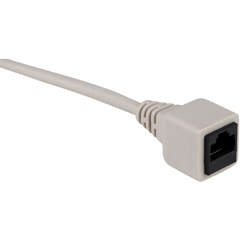 Cat 5E Rj45 Male To Female Port Saver Patch Cord Gray 7.5"