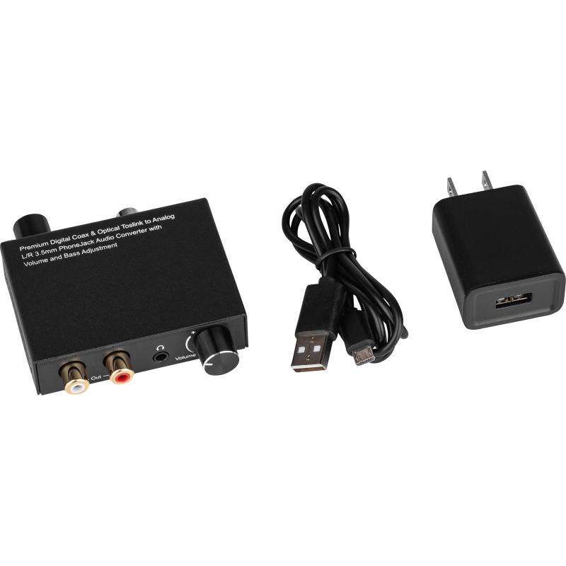 Digital To Analog Converter With Volume And Bass Control