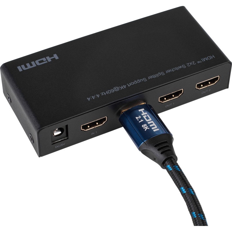 Audtek 6 Ft. Premium Certified Ultra Hd Hdmi Cable 8K@60 Hz Hdr 48 Gbps