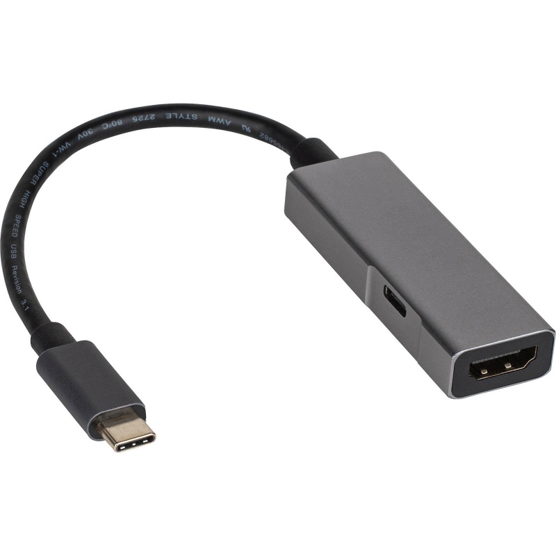 Usb-C 3.1 To Hdmi 2.0 4K 60 Hz Adapter With Pd 3.0 65W Usb-C Power Port