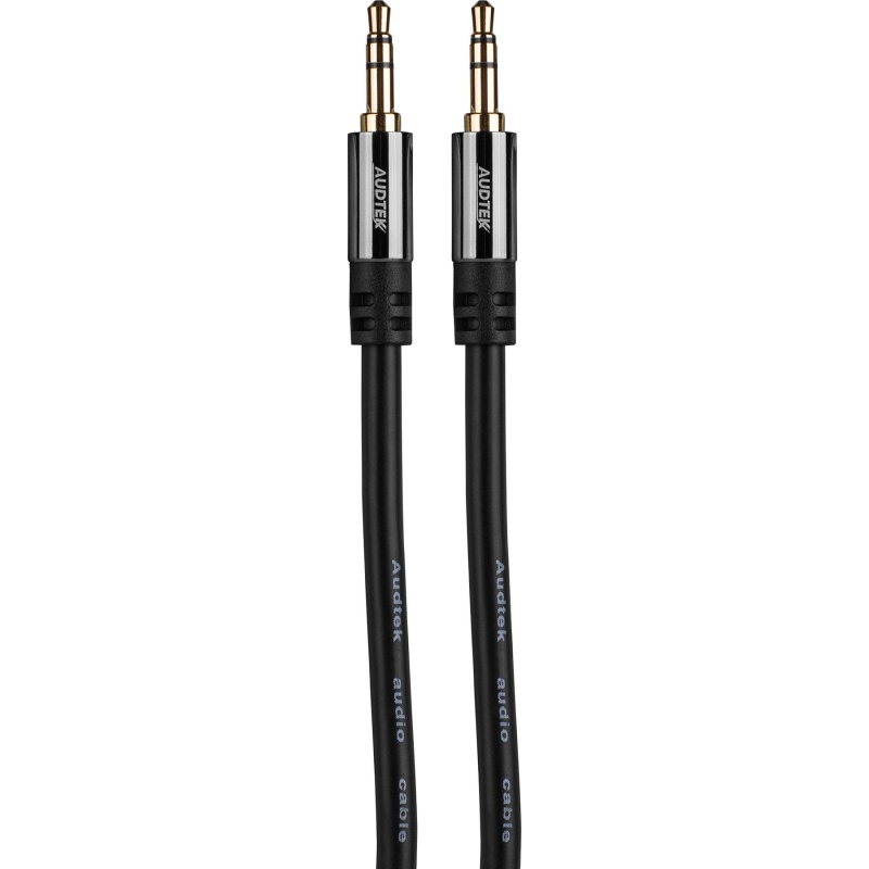 Audtek 25 Ft. Premium Slim 3.5Mm Stereo Male To Male Dual Shielded Audio Cable 24 Awg Bc