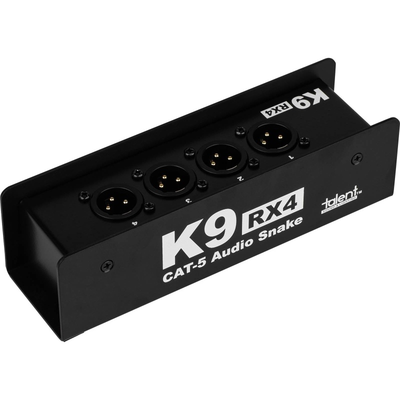 Talent K9-Rx4 4 Channel Cat5 Xlr Audio Snake Box
