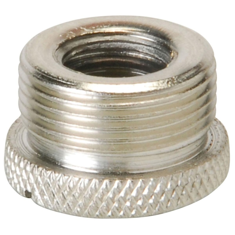 Talent Rn-1 Screw Thread Adapter For Microphone Stand (5/8 Male To 3/8 Female), Silver Mic Reducer Nut