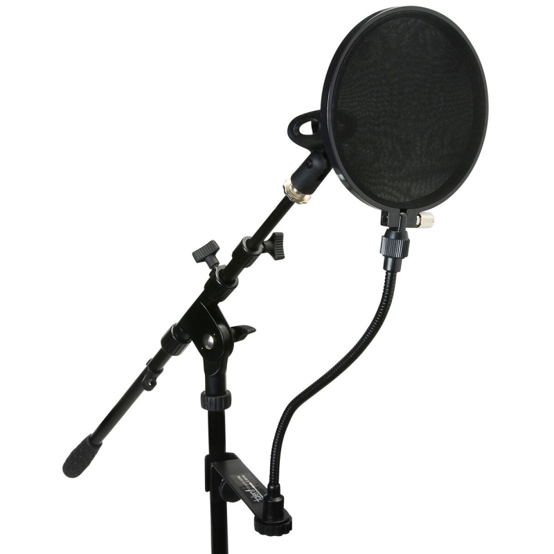 Talent Pf-1 6" Clamp-On Flexible Studio Microphone Mic Wind Screen Pop Filter 6" Dia