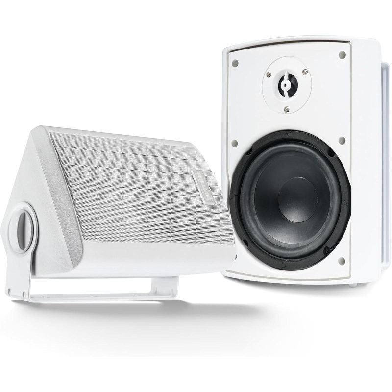 Gemini Ghsi-W650bt-Pr-Wht 6.5" Outdoor Bluetooth Speaker Pair White