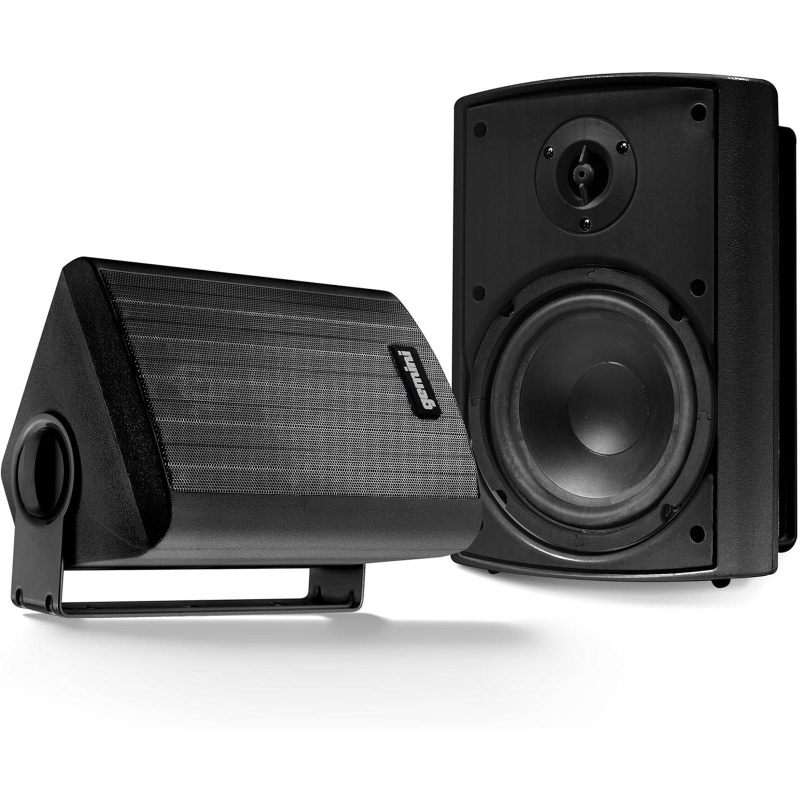 Gemini Ghsi-W650bt-Pr-Blk 6.5" Outdoor Bluetooth Speaker Pair Black