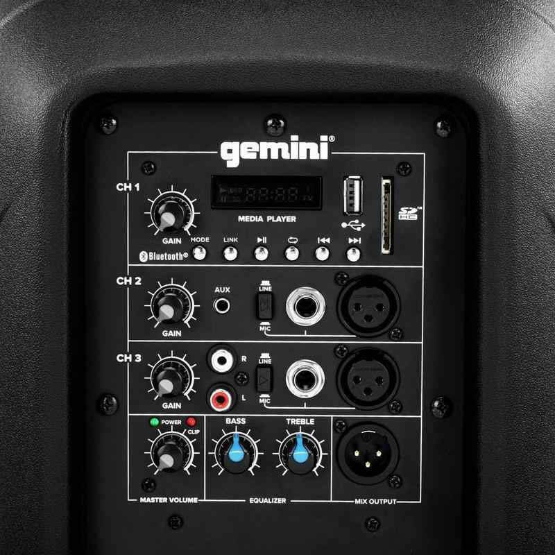 Gemini As-2110Bt 10" Bluetooth Active Loudspeaker