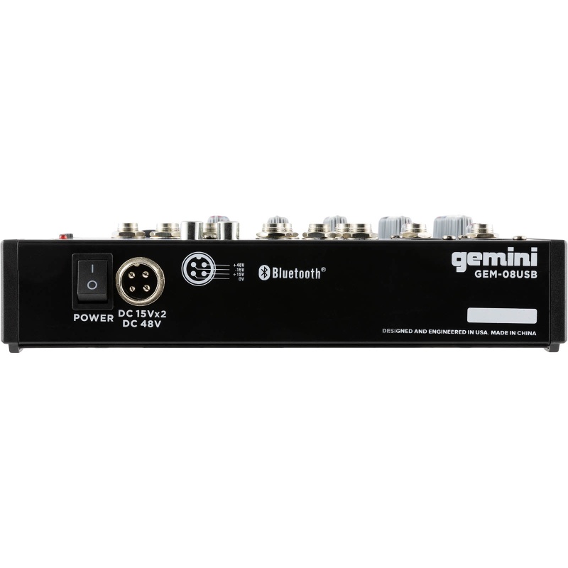 Gemini Gem-08Usb Compact 8 Channel Bluetooth Mixer