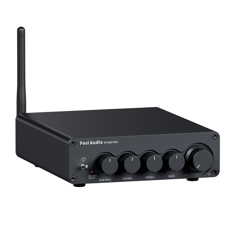 Fosi Audio Bt30d Pro 2.1 Channel Bluetooth Hi-Fi Amplifier 165W X 2 + 350W X 1