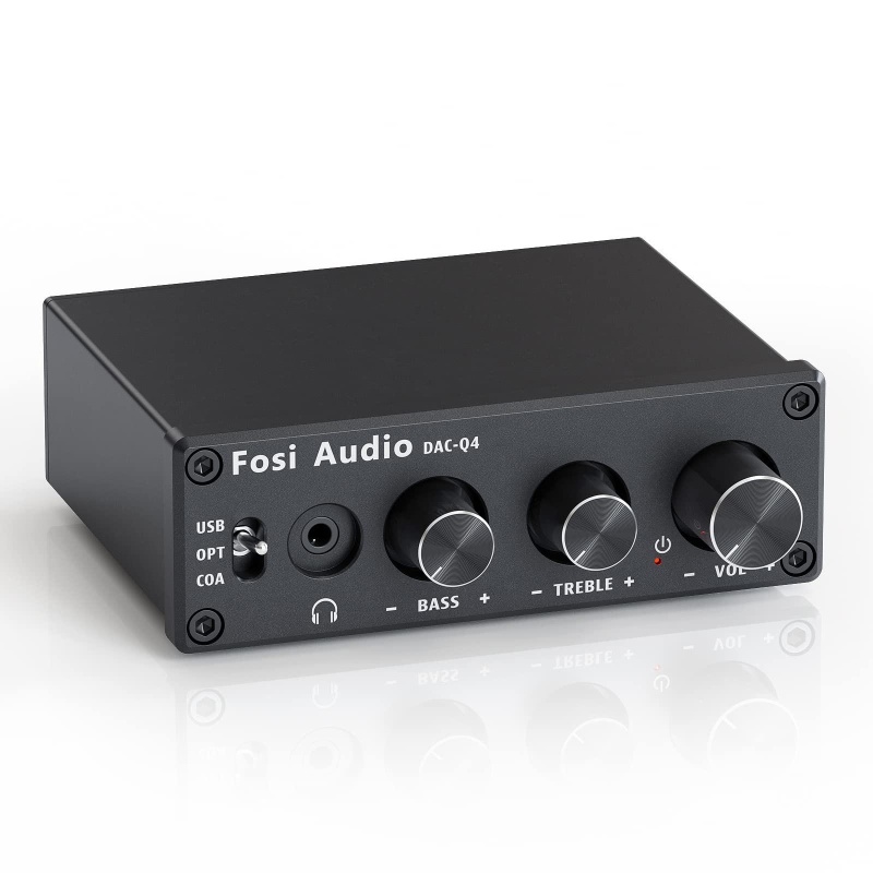 Fosi Audio Q4 Mini Stereo Gaming Dac And Headphone Amplifier