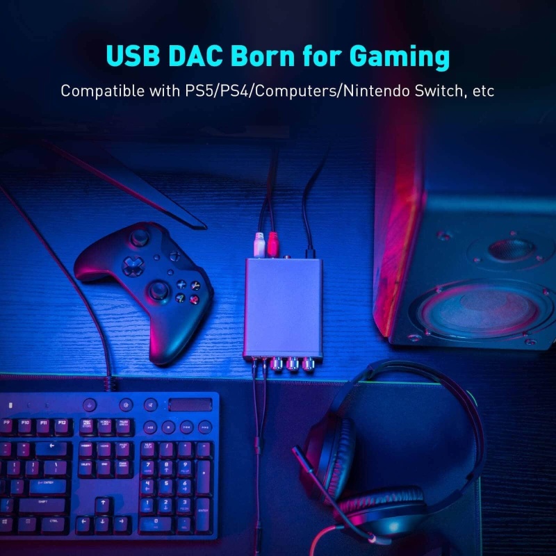 Fosi Audio K5 Pro Gaming Dac And Headphone Amplifier