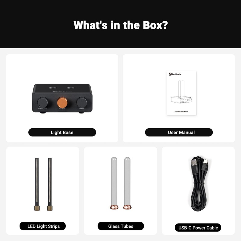 Fosi Audio Ah-01A Music Rhythm Visualizer Light