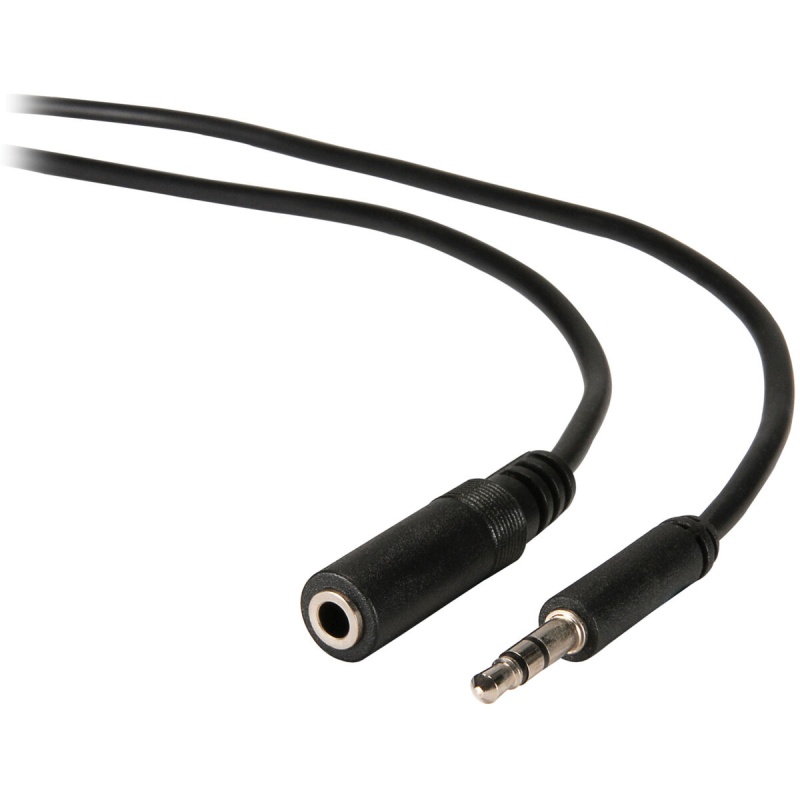 3.5Mm Male To Female Slim-Plug Shielded Extension Cable 6 Ft