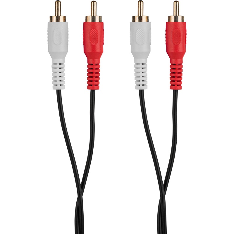 Dual RCA M/M Double Shielded Audio Cable 3 Ft.