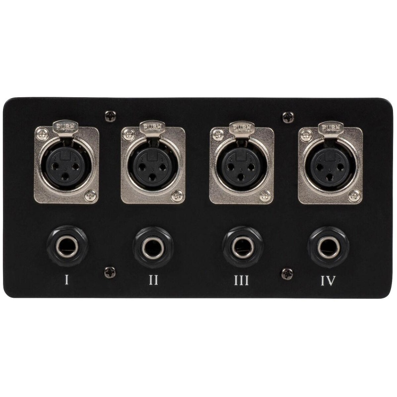Floor / Surface Mount Stage Box With Four Xlr Female And Four 1/4" Trs Female Jacks