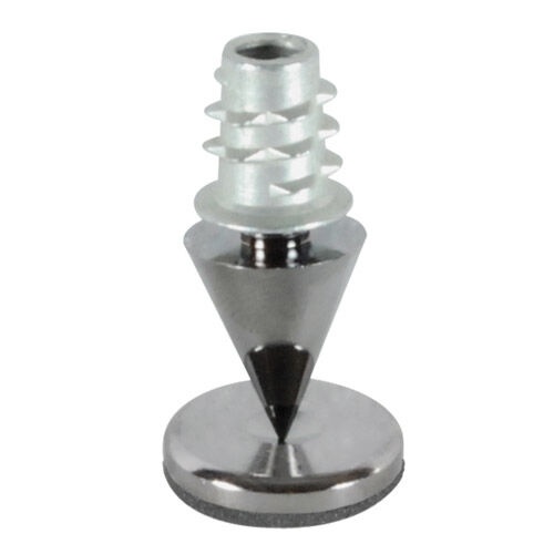 Dayton Audio Dss2-Bc Black Chrome Speaker Spike Set 4 Pcs
