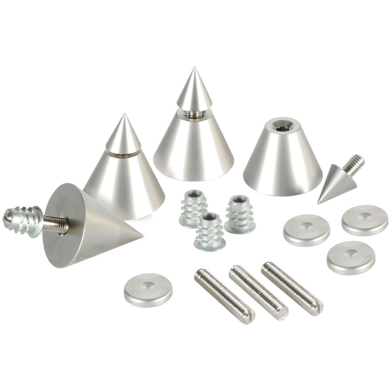 Dayton Audio Dss4-Sn Satin Nickel Speaker Spike Set 4 Pcs