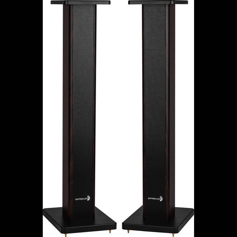Dayton Audio 36" Universal Wood Speaker Stand Pair, Walnut