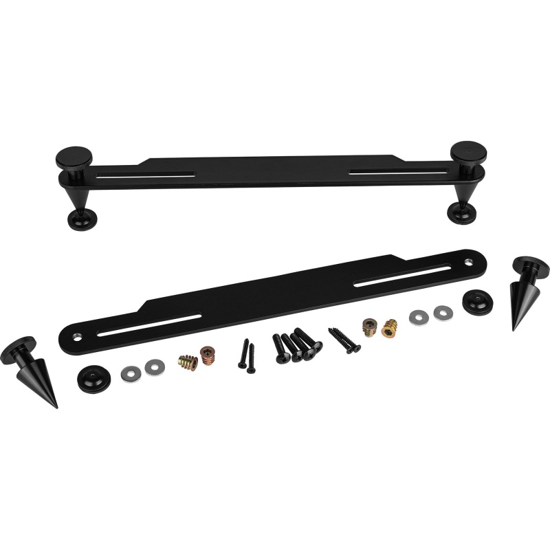 Dayton Audio Os-2M Outrigger Speaker Spike Set 14" Wide With Black Steel Base 2 Pcs