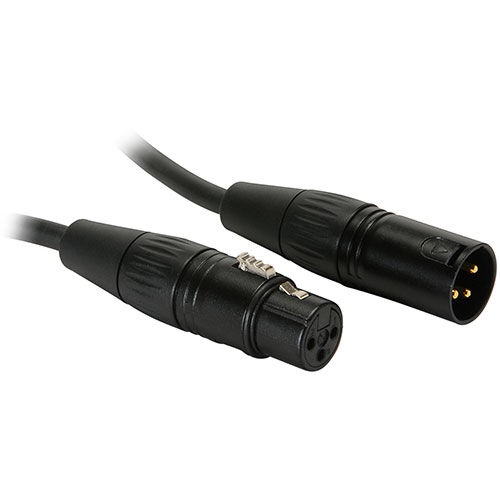 Talent Mcb30 Microphone Cable Xlr Female To Xlr Male Black With Gold Plated Contacts 30 Ft