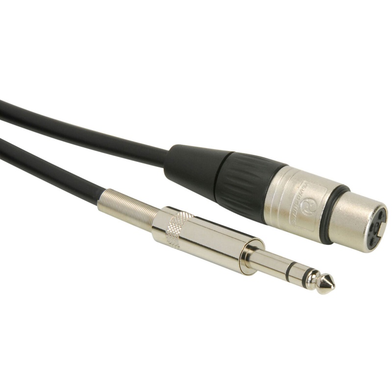 Talent Pcxf03 Patch Cable Xlr Female To 1/4" Trs Male 3 Ft
