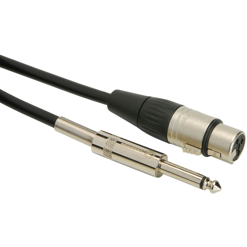 Talent Mcq20 Microphone Cable Xlr Female To 1/4" Ts Mono Male 20 Ft