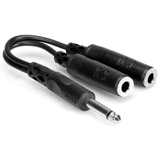 Hosa YPP-111 1/4" TS Y Cable