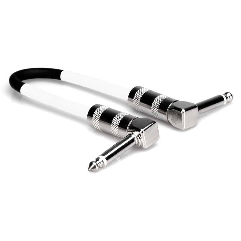 Hosa Right-Angle Guitar Patch Cable, 1 ft