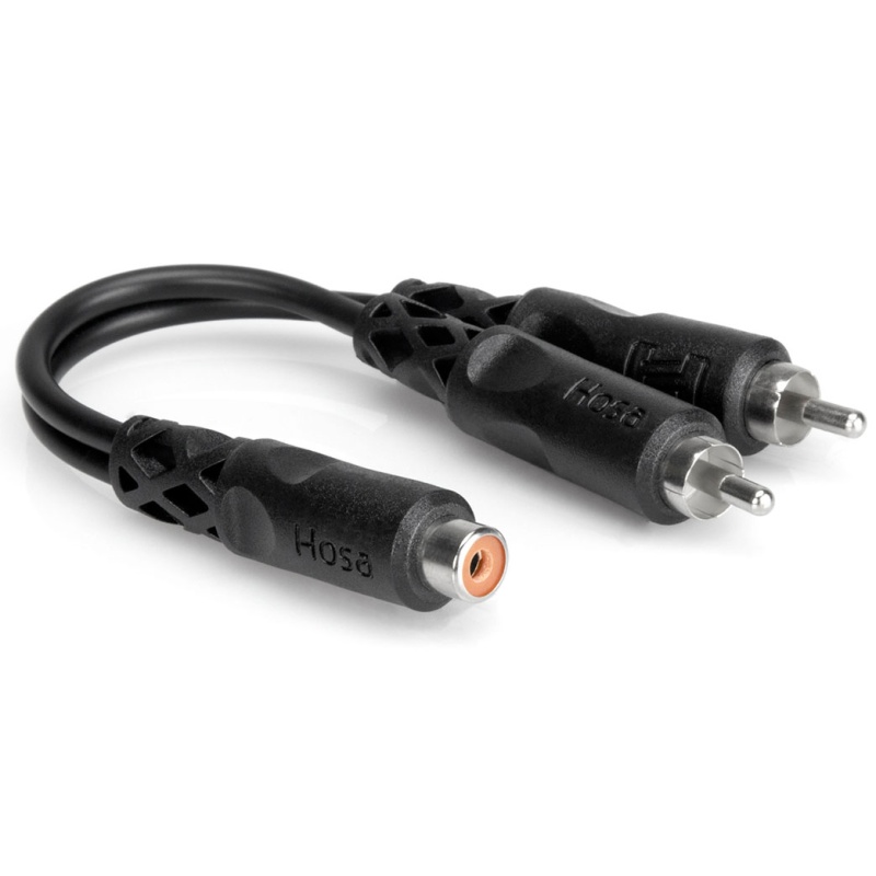 Hosa Yra-105 Female Rca To Dual Male Rca Y-Cable 6"