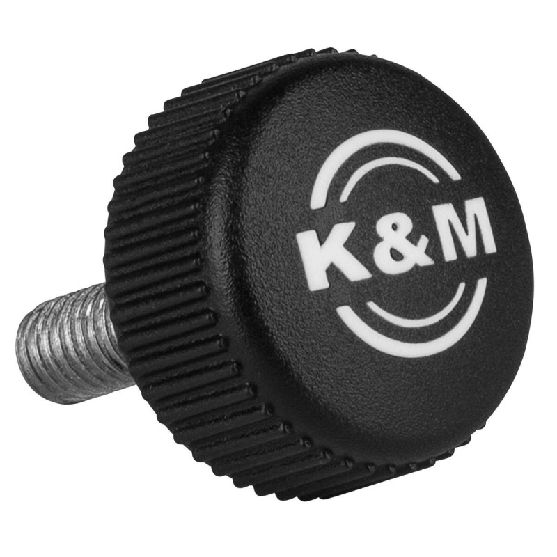 K&M M6 x 22 Knurled Knob Bolt for Microphone Stands