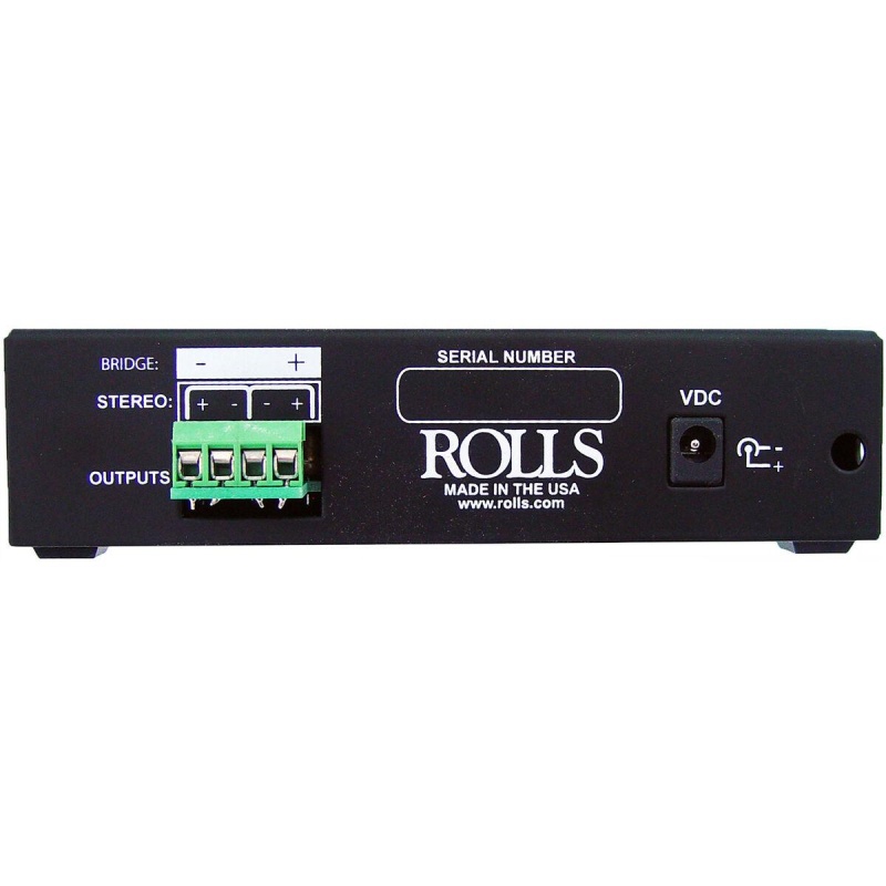 Rolls Pa202 40 Watt Stereo Class D Mini Amplifier With Screw Terminals