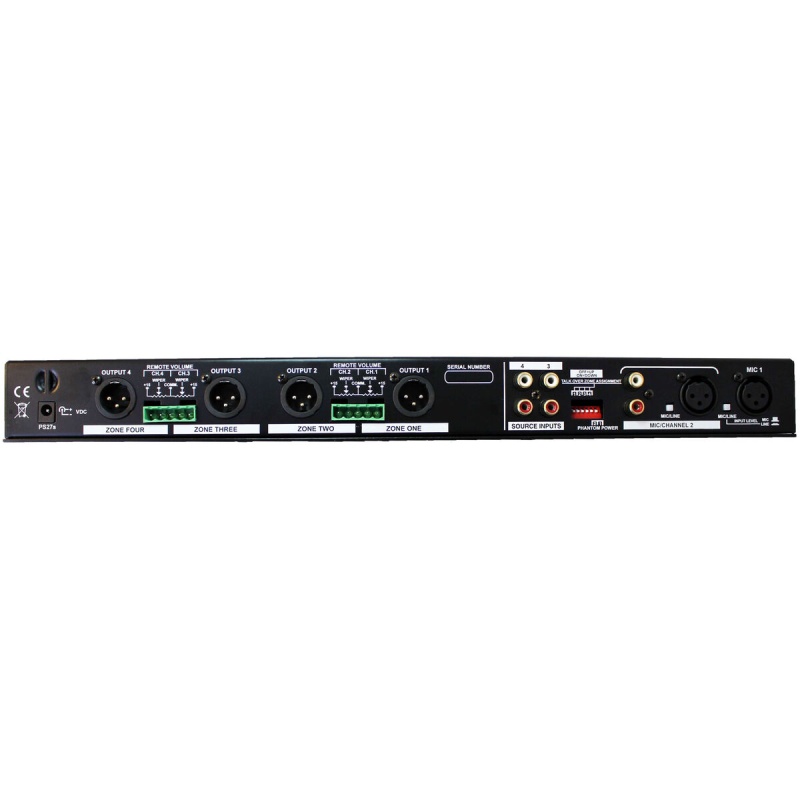 Rolls Rm424 Four Channel Four Zone Line Mixer With Ducking
