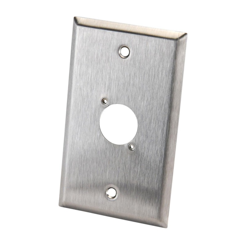 Switchcraft Wp1s1p Single Gang Stainless Steel Metal Wall Plate 1 X Eh Hole Stainless