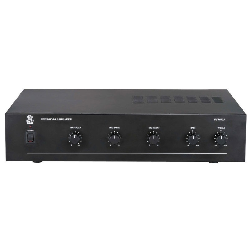 Pyle Pcm60a 100 Watt Power Amplifier W/25 & 70 Volt Output