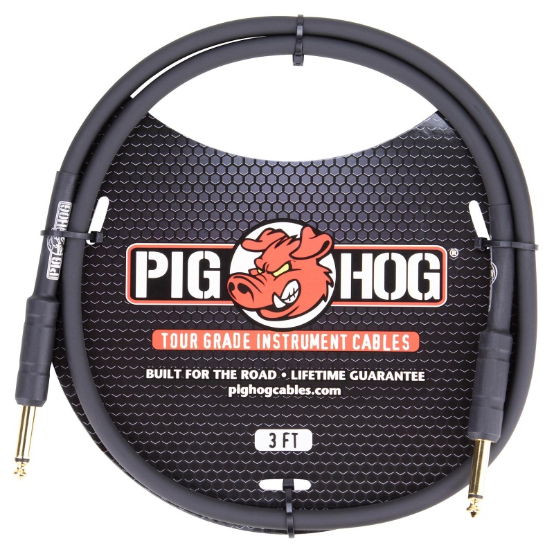 Pig Hog Tour Grade Instrument Cable 3 Ft