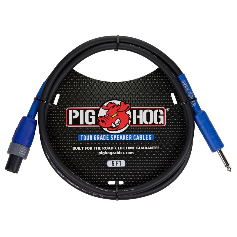 Pig Hog Tour Grade Speaker Cable 14 Awg Speakon To 1/4” 5 Ft