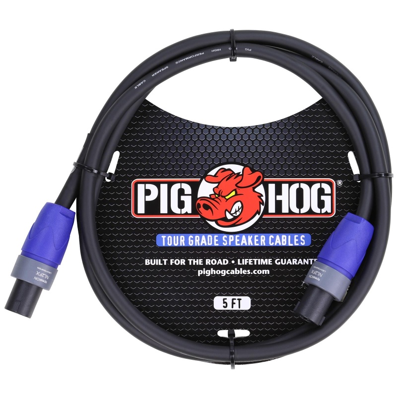 Pig Hog Tour Grade Speaker Cable 14/2 Awg Speakon To Speakon 5 Ft