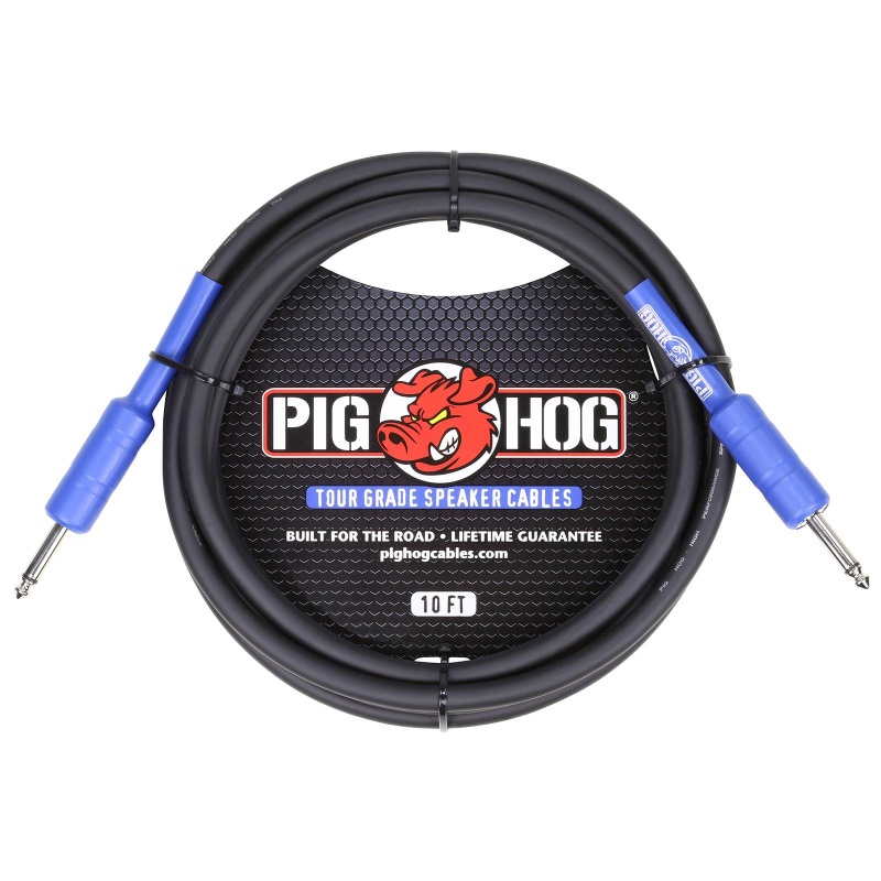 Pig Hog Tour Grade Speaker Cable 14 Awg 1/4" To 1/4" 10 Ft