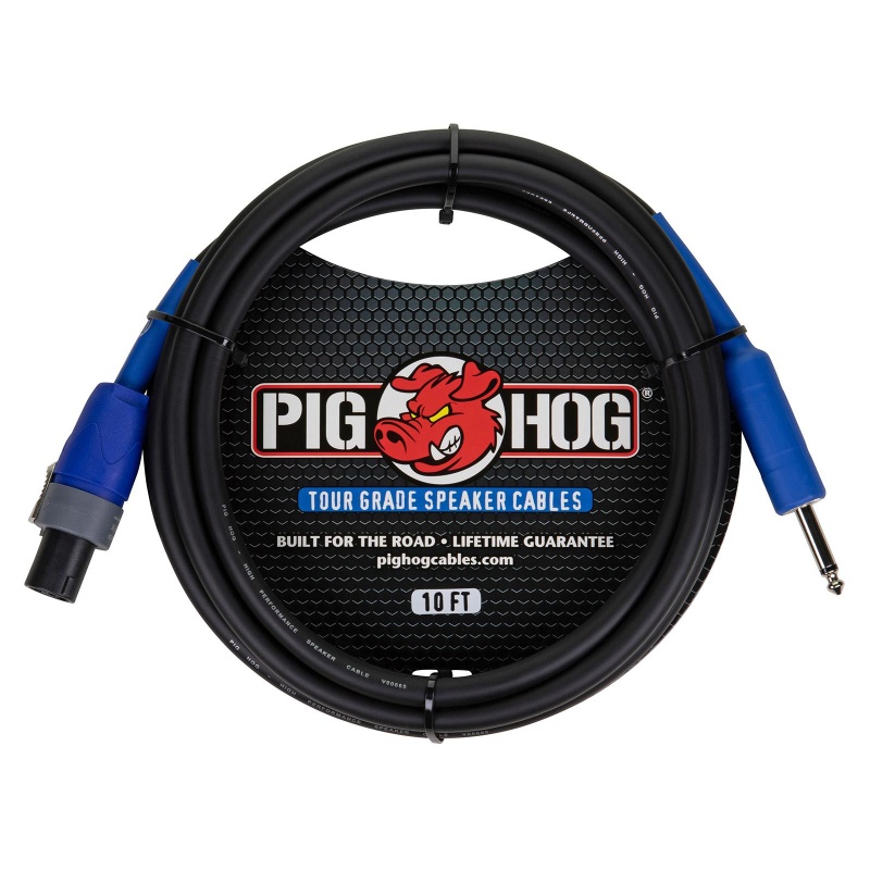 Pig Hog Tour Grade Speaker Cable 14 Awg Speakon To 1/4” 10 Ft