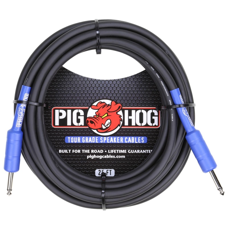 Pig Hog Tour Grade Speaker Cable 14 Awg 1/4" To 1/4" 25 Ft