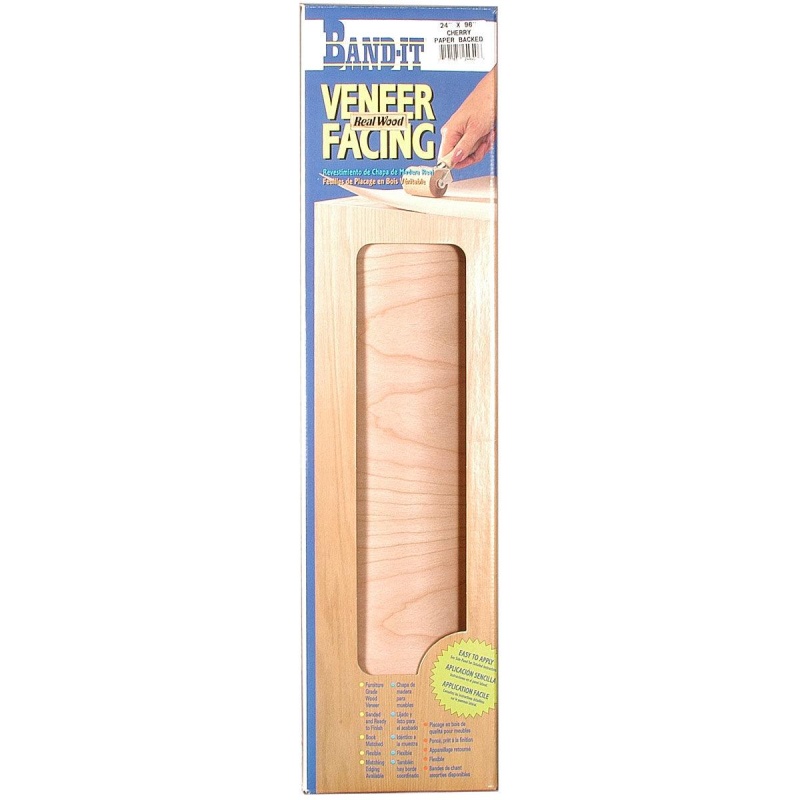 Band-It Cherry Veneer 24" X 96" Paper-Backed