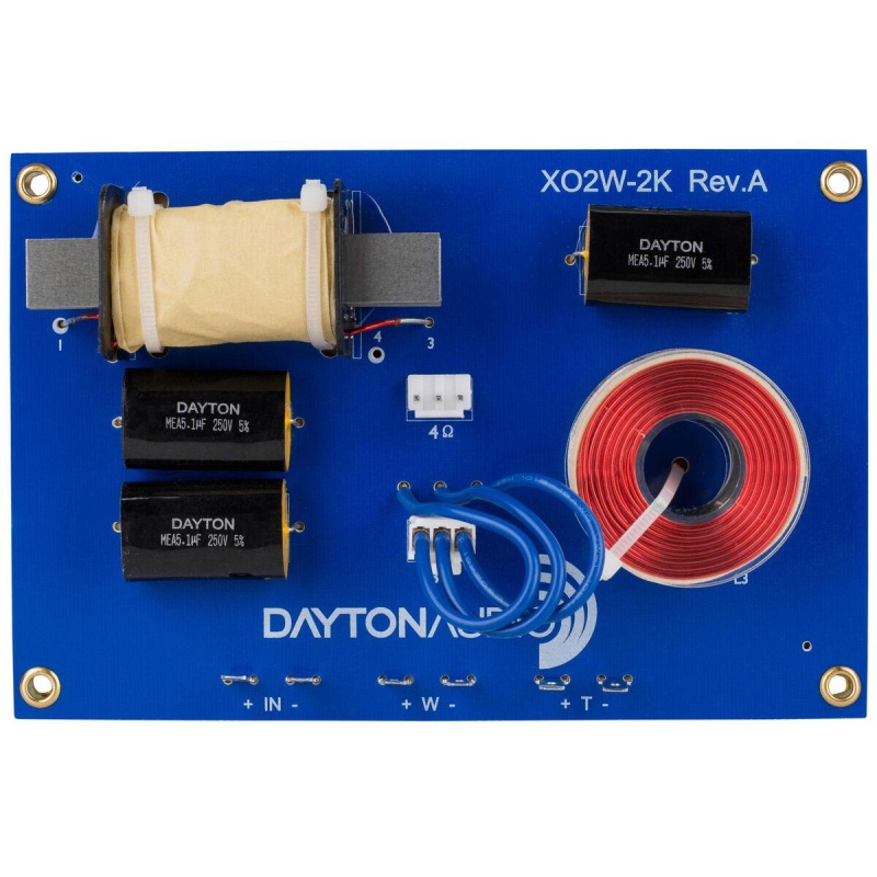 Dayton Audio Xo2w-2K 2-Way Speaker Crossover 2,000 Hz