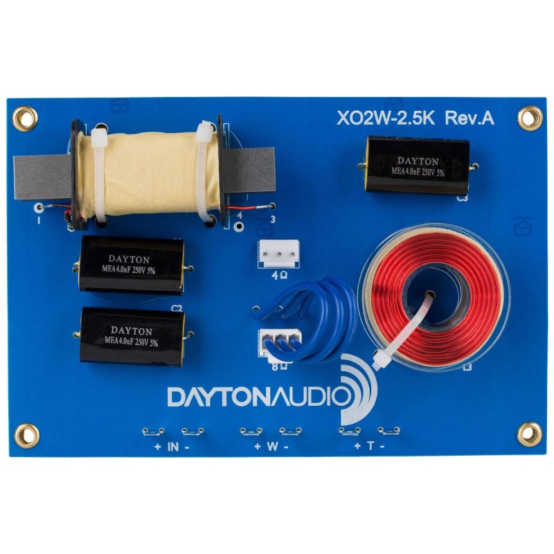 Dayton Audio Xo2w-2.5K 2-Way Speaker Crossover 2,500 Hz