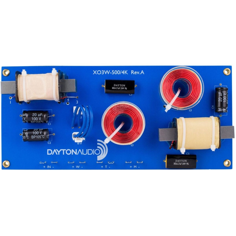 Dayton Audio Xo3w-500/4K 3-Way Speaker Crossover 500/4,000 Hz